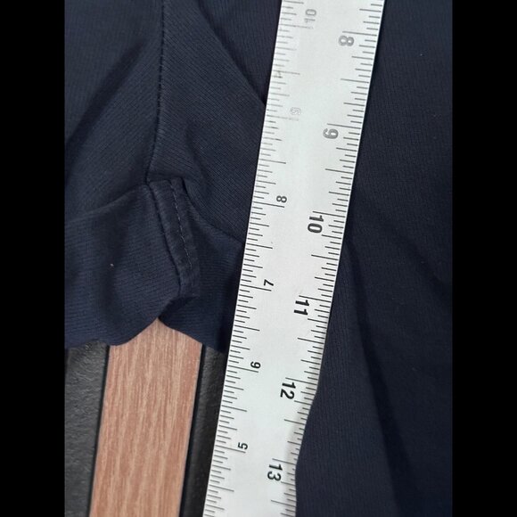 Abercrombie & Fitch Chino Pants 30 Womens Blue Navy Flat Front High Rise Stretch - Picture 4 of 8